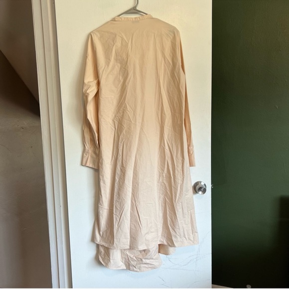 JOSEPH light peach cotton arran poplin long sleeve wrap dress 
size 42 (us 10) - Picture 5 of 7